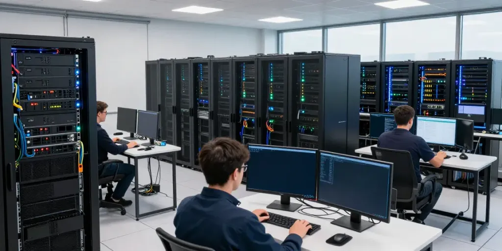 Advanced rokok 88 server infrastructure in a modern UK data center.