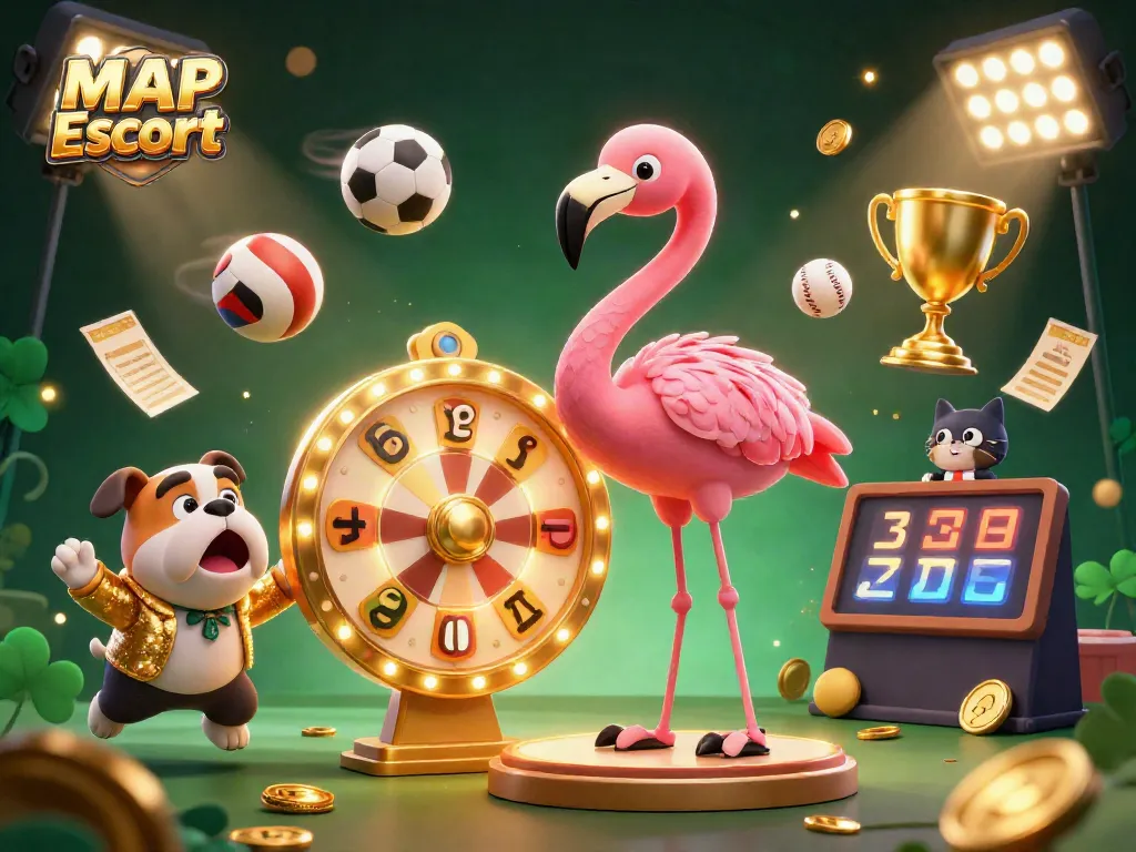 Engage with MAP Escort's vibrant casino experience featuring dynamic gaming elements and lively characters.