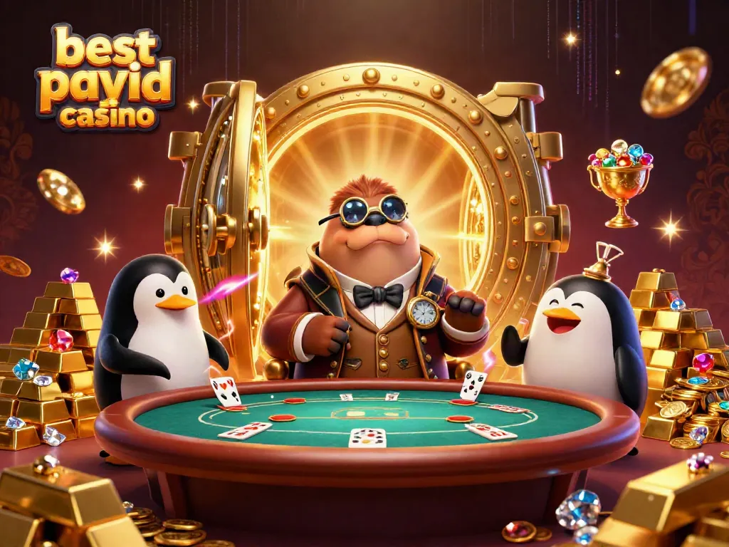 Experience thrilling play at the best payid casino with a whimsical underwater poker scene.